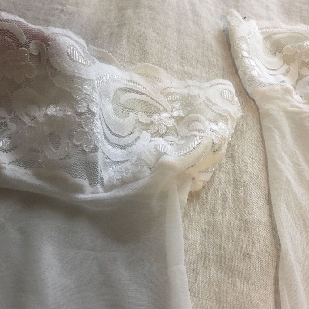 🍷American apparel thigh high sheer tights x2 - Picture 7 of 8